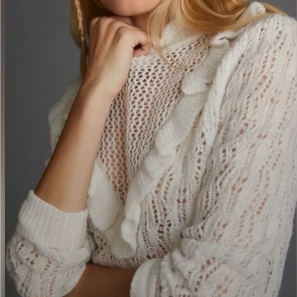 Bishop + Young (Anthropologie) Crochet Sweater - NWT